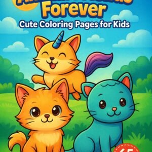 Animal Friends Forever – 65 Cute Coloring Pages for Kids