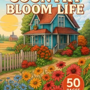 Country Bloom Life – 50 Rustic Country-Themed Pages