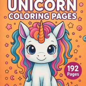 Cute Kawaii Unicorn Coloring Pages (192 Pages)