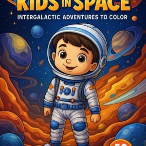 Kids in Space – 50 Intergalactic Adventures to Color
