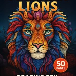 Mandala Lions – 50 Roaring Zen Animal Pages
