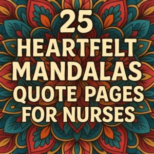 Mandalas for Nurses – 25 Heartfelt Quote Pages