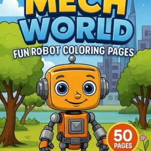 Mech World – 50 Fun Robot Coloring Pages