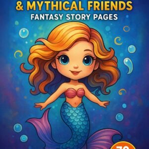Mermaid Tales & Mythical Friends – 70 Fantasy Story Coloring Pages