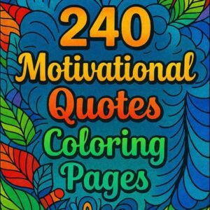 240 Motivational Quotes - Coloring Pages