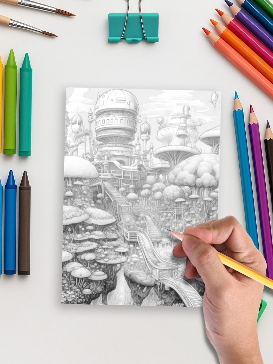 Tomorrow’s Fairyland – 100 Futuristic Fairy House Pages - Image 5