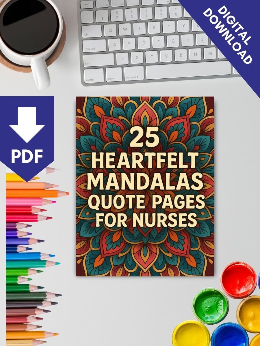 Mandalas for Nurses – 25 Heartfelt Quote Pages - Image 2