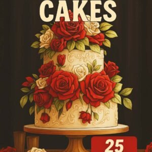Sweet Floral Cakes – 25 Wedding Cake Coloring Pages